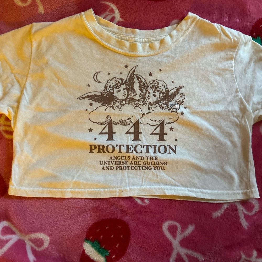 Protection Graphic Crop Top